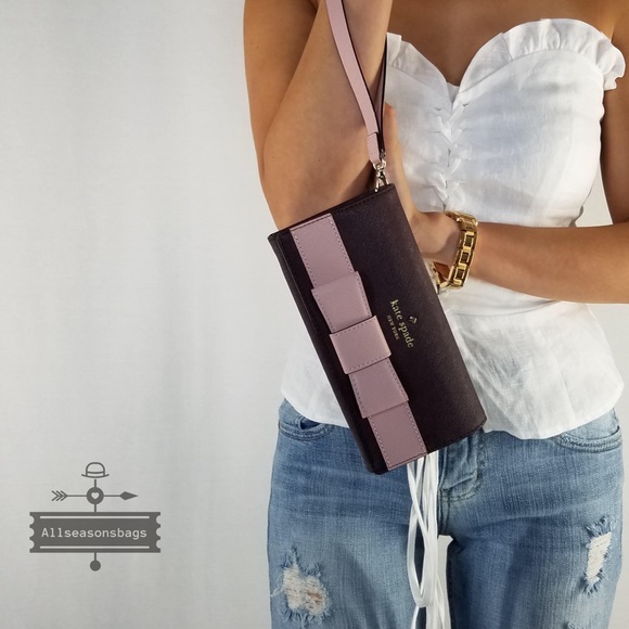 Kate spade Kirkland park saffiano mahogany wallet - Picture 2 of 8